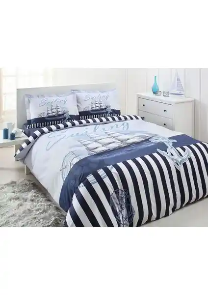 Özdilek Sailing Voyage Tek Kişilik Nevresim Takımı: Şık ve Konforlu Yatak Dekorasyonu