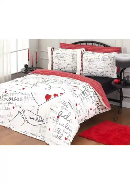 Özdilek Sevgililer Günü Özel Nevresim Takımı Fall in Love Şıklık ve Aşkın Buluşması