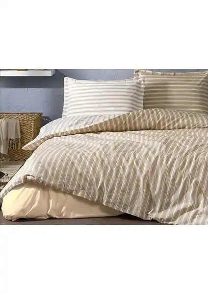 Özdilek Trioline Kahve Ranforce Çift Kişilik Nevresim Takımı 80 Karakter