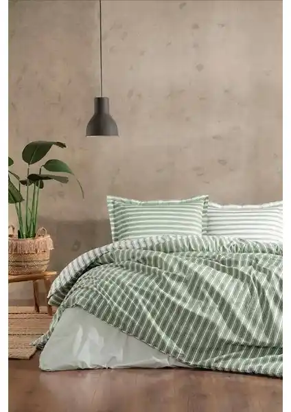 Özdilek Trioline Yeşil Çift Kişilik Ranforce Nevresim Takımı Detayları ve Özellikleri