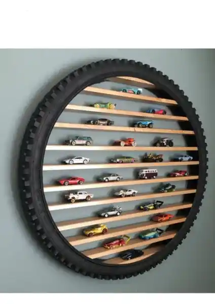 Özkedekor Tekerlek Duvar Rafı: Çocuk Odaları İçin Estetik ve Fonksiyonel Çözüm