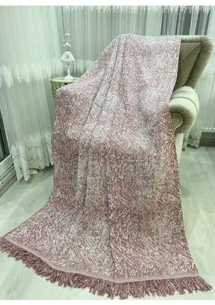 Özlü Home Lüks Pamuklu Koltuk ve Çekyat Örtüsü Kiremit Renk Şıklık ve Fonksiyonellik