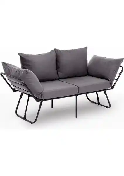 Pafu Viper İkili Katlanır Yataklı Koltuk Soho Gri Modern ve Çok Fonksiyonlu Mobilya