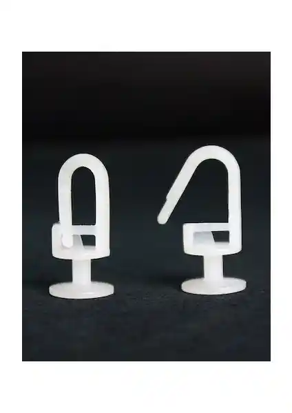 Perde Asma ve Düzenleme İçin Ekonomik Kilitli Perde Ruleti Seti 100 Adet