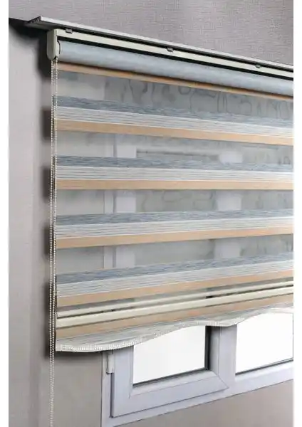 Perde Brillant Etekli Premium Çift Renk Stor Perdeler Modern ve Dayanıklı Tasarım