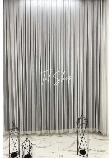 Perde Deposu Ütü Sevmez Düz Kurşunlu Tül Perde Modern ve Şık Dekorasyon Çözümü