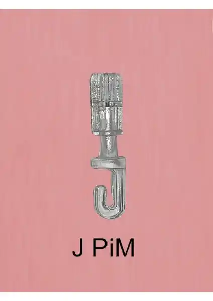 Perdemix Akıllı Dikey Perde Pimi J Tip: Dayanıklı ve Uyumlu Perde Sistemleri Parçası