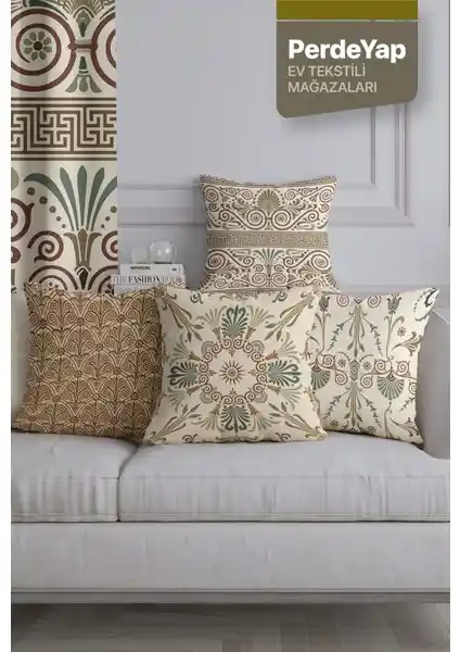 PerdeYap Tasarımı Modern Kadife Kırlent Kılıfı 43x43 cm Ev Dekorasyonuna Şık Dokunuş