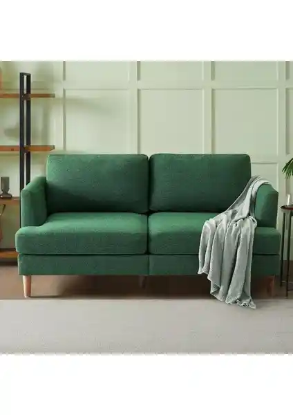 Perla Sofa Lindsea Yeşil Ikili Kanepe: Modern ve Konforlu Oturma Ünitesi