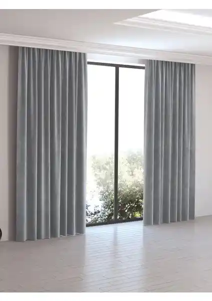 Perle Home Daily Series Açık Gri Rengi Fon Perde: Estetik ve Fonksiyonellik Bir Arada