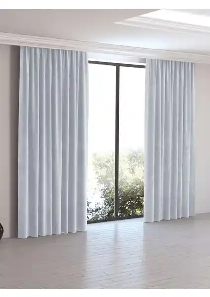 Perle Home Daily Serisi Beyaz Ada Fon Perde: Modern ve Şık Tasarım Çözümleri