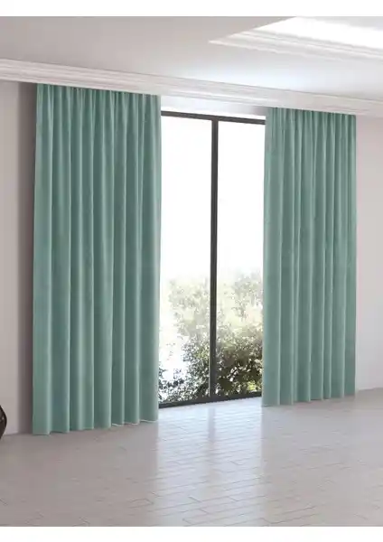 Perle Home Daily Serisi Sis Mavisi Ada Fon Perde Modern Tasarım ve Dayanıklılık Özellikleriyle