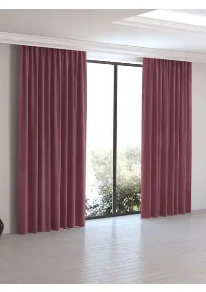 Perle Home Günlük Serisi Gül Kurusu Ada Fon Perde Modern ve Şık Tasarım Özellikleri