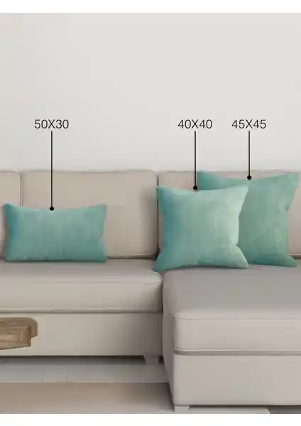 Perle Home Günlük Serisi Mavi Kırlent Yastık Kılıfı Estetik ve Dayanıklı Tasarım