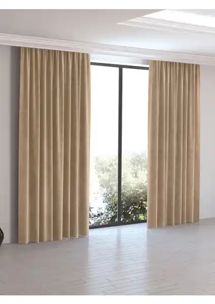 Perle Home Sahra Beji Ada Fon Perde: Modern Tasarım ve Fonksiyonellik Bir Arada