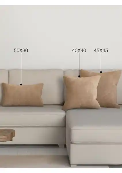 Perle Home Sahra Rengi Kırlent Kılıfı: Şık ve Dayanıklı Ev Dekorasyonu İçin Uygun