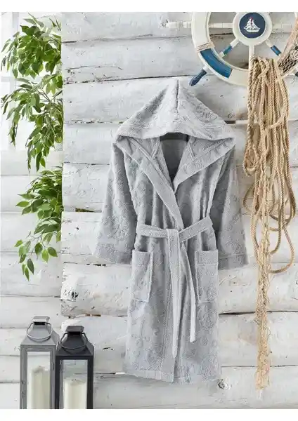 Philippus Bukle Kutulu Genç Kapüşonlu Bornoz: Yüksek Kalite ve Konfor Sunan Çocuk Bornozu