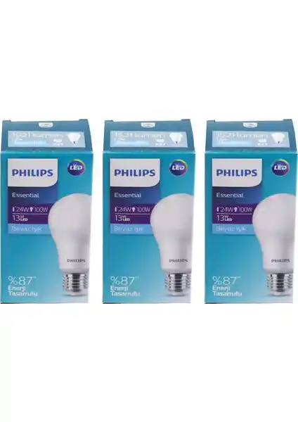 Philips Essential 13W LED Ampul: Enerji Verimliliği ve Uzun Ömür Sağlayan Çözüm