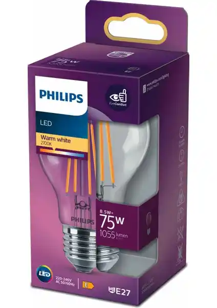 Philips Filament 75W LED Ampul: Modern Tasarım ve Enerji Verimliliği Sunan Şık Aydınlatma Seçeneği