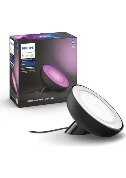 Philips Hue Bloom V4 Siyah Akıllı RGB Masa Lambası Modern İç Mekan Dekorasyonu İçin