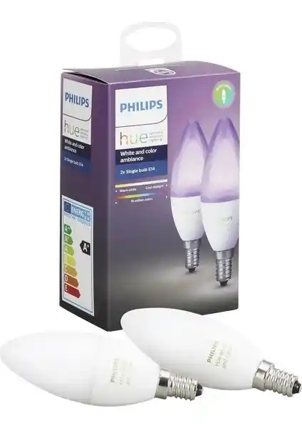 Philips Hue Renkli Akıllı Ampul 2'li Ekopaket E14 ile Ev Dekorasyonunda Modern Çözümler