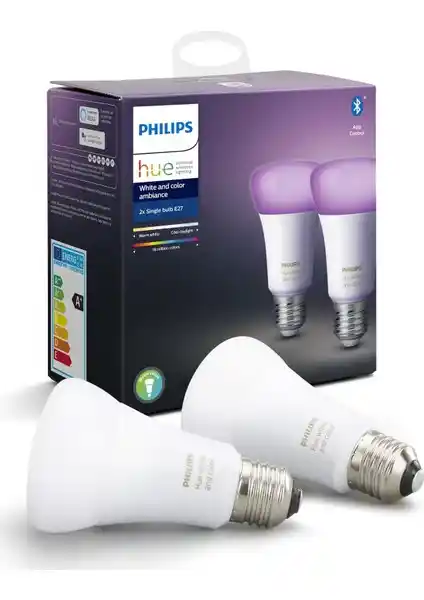 Philips Hue Renkli Akıllı Ampul 2'li Ekopaket Modern ve Esnek Aydınlatma Çözümü