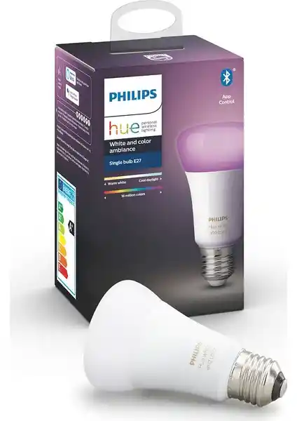 Philips Hue Renkli Akıllı Ampul E27 Bluetooth ile Modern ve Pratik Işık Kontrolü
