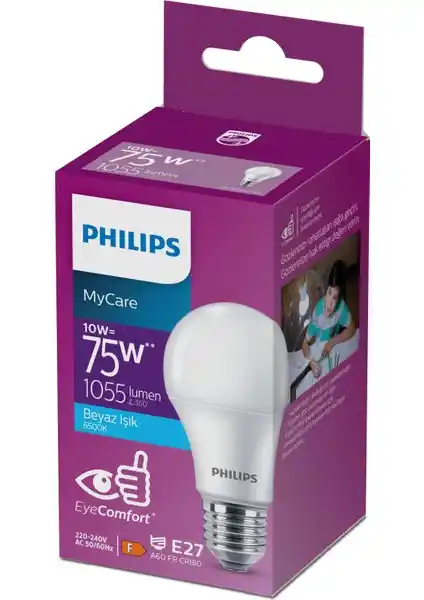 Philips LED 10-75W Ampul Beyaz Işık Modern Aydınlatma için Güçlü ve Ekonomik Çözüm