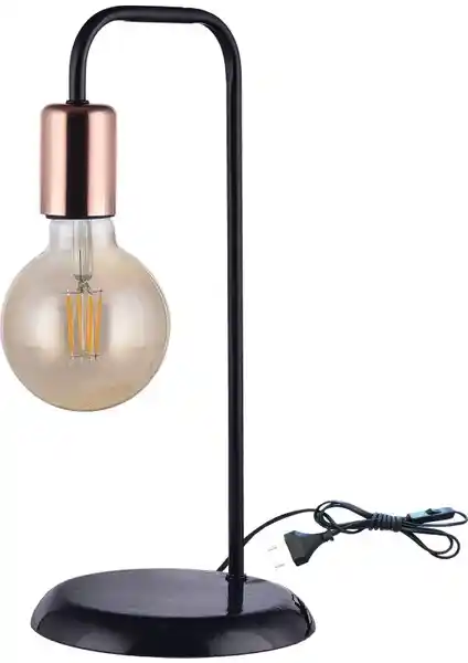 Polat Ay<dı>nlatma Cordoba Siyah Abajur Modern ve Şık Tasarımıyla Yatak Odaları İçin Uygun