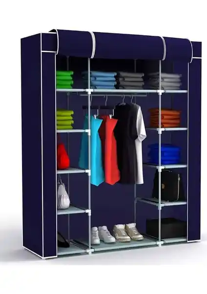 PORMET Bez Dolap Metal Profilli 12 Raflı: Modern ve Fonksiyonel Depolama Çözümü