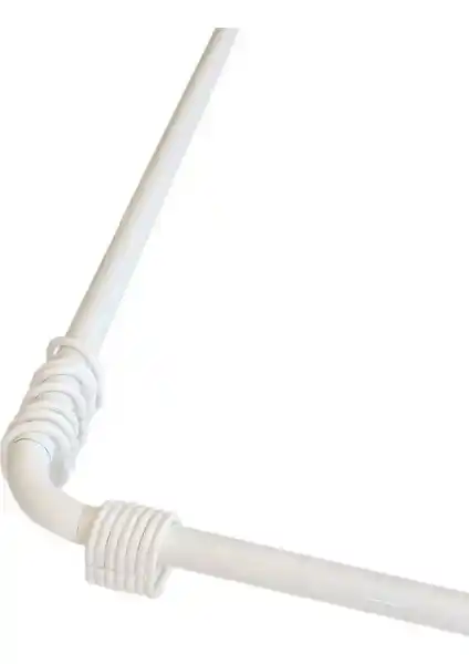 Prado Köşeli Banyo Duş Perde Borusu: Modern Tasarım ve Kolay Kurulum Özellikleri