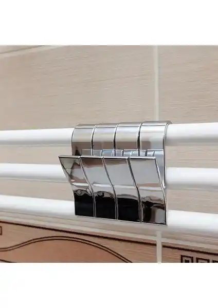 Primanova 4'lü Pratik Banyo Askısı Gri Modern ve Dayanıklı Tasarım