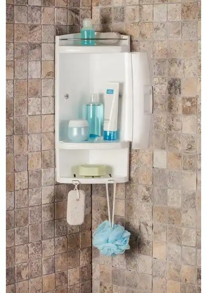 Primanova Kapaklı Köşe Rafı Natürel M-S05-16: Fonksiyonellik ve Estetik Birlikte