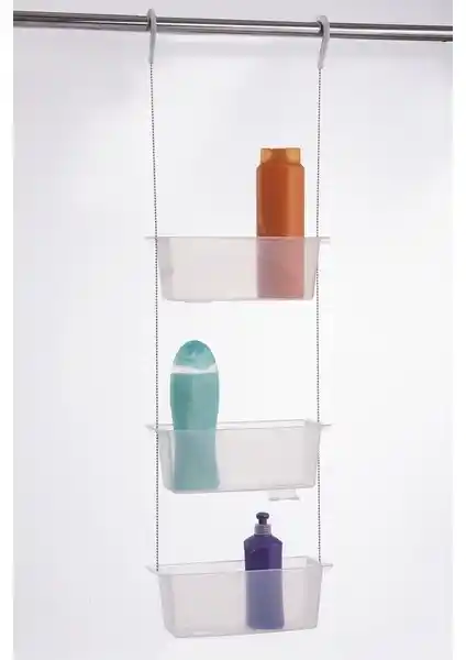 Primanova Şeffaf Havlupan Askılığı 4'lü Modern ve Fonksiyonel Banyo Aksesuarı