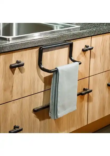 Primanova Siyah Havlu Askısı: Dayanıklı ve Şık Tasarım ile Çok Amaçlı Kullanım