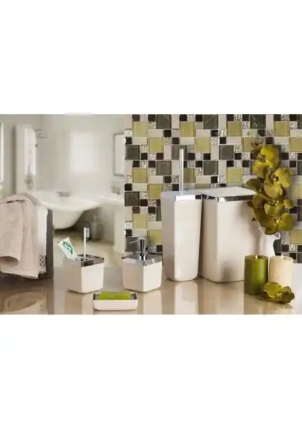 Primanova Toskana 5 Parça Banyo Seti Bej: Modern ve Dayanıklı Banyo Dekorasyonu İçin Ideal Çözüm