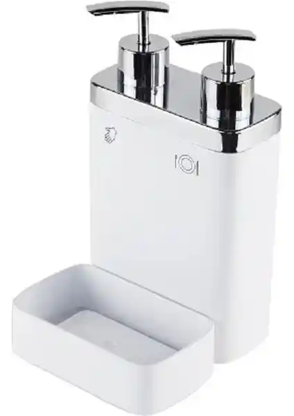 Primanova Viva Beyaz Mutfak Sıvı Sabunluk Süngerli Modern Tasarım ve Kullanım Kolaylığı