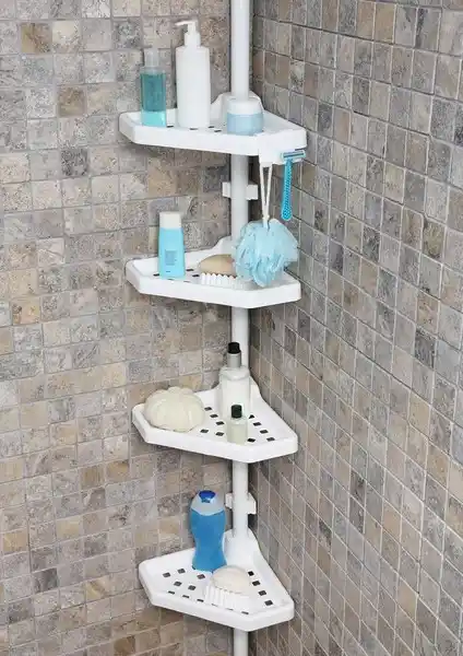 Primanova Yaylı Banyo Köşe Rafı Köşelik: Estetik ve Fonksiyonellik Bir Arada