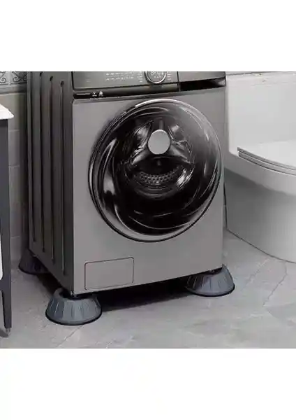 Pro İthalat Çamaşır Makinesi Kayma ve Titreşim Engelleyici Seti ile Sessiz ve Stabil Kullanım