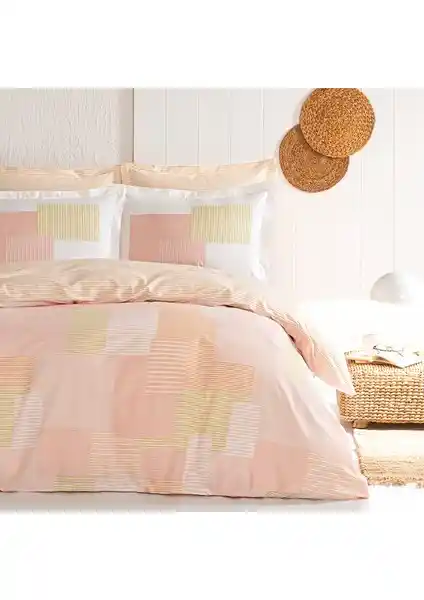 Puffy Romarin Çift Kişilik Ranforce Nevresim Seti - Şık ve Dayanıklı Pamuk Yatak Takımı