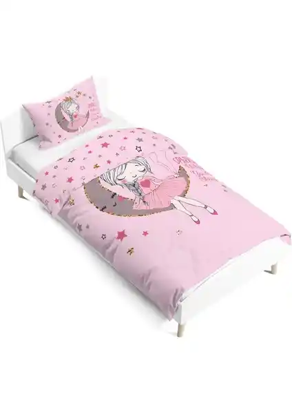 Pusula Home Ayda Oturan Kız Çift Taraflı Dijital Baskılı Nevresim Takımı