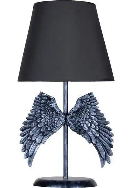 qdec Melek Abajur Gümüş Gri Modern Tasarım ve Fonksiyonellik Özellikleri