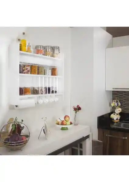 Quickbuy Ahşap Mutfak Dolabı Terek Rafı: Modern ve Şık Mutfağınıza Uygun Çözüm