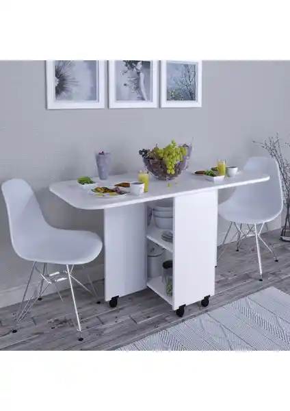 Rafineri Tasarım MDF Açılır Kapanır Yemek Masası Modern ve Fonksiyonel Çözüm