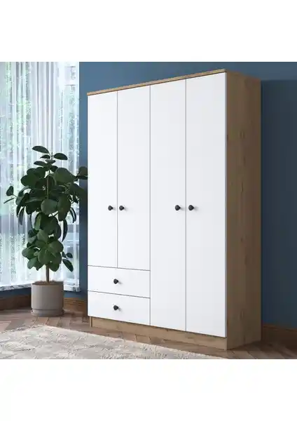 Rani BA108 Geniş Gardırop Modern ve İşlevsel Depolama Çözümü 120 cm genişlikte