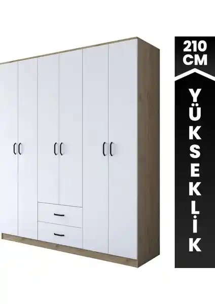 Rani BA113 Geniş Gardırop Modern Tasarım ve Fonksiyonellik Sunan Yerli Üretim Mobilya