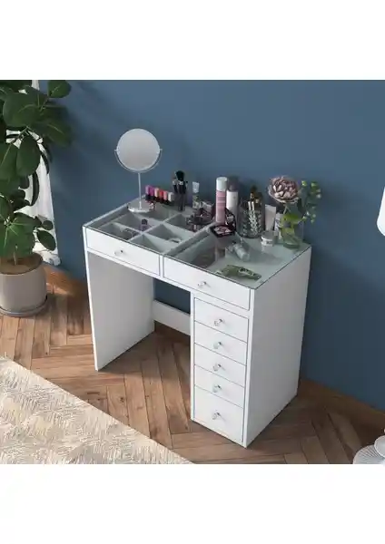 Rani BJ107 Makyaj Masası: Şıklık ve Fonksiyonelliği Bir Arada Sunan Modern Tasarım