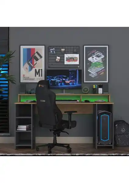 Rani HA122 LED Işıklı RGB Çalışma Masası: Modern ve Fonksiyonel Ofis ve Oyun Alanı Çözümü