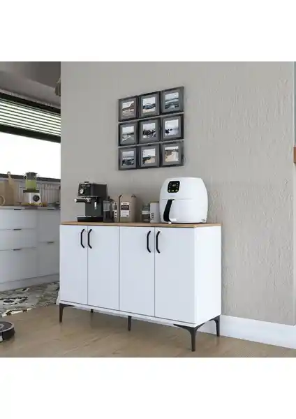 Rani JE162 Çok Amaçlı Kahve Köşesi Dolabı: Modern ve Dayanıklı Mutfak Çözümü