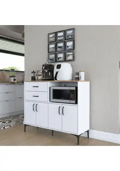 Rani Je166 Çok Amaçlı Mutfak Dolabı: Fonksiyonellik ve Estetiğin Modern Buluşması